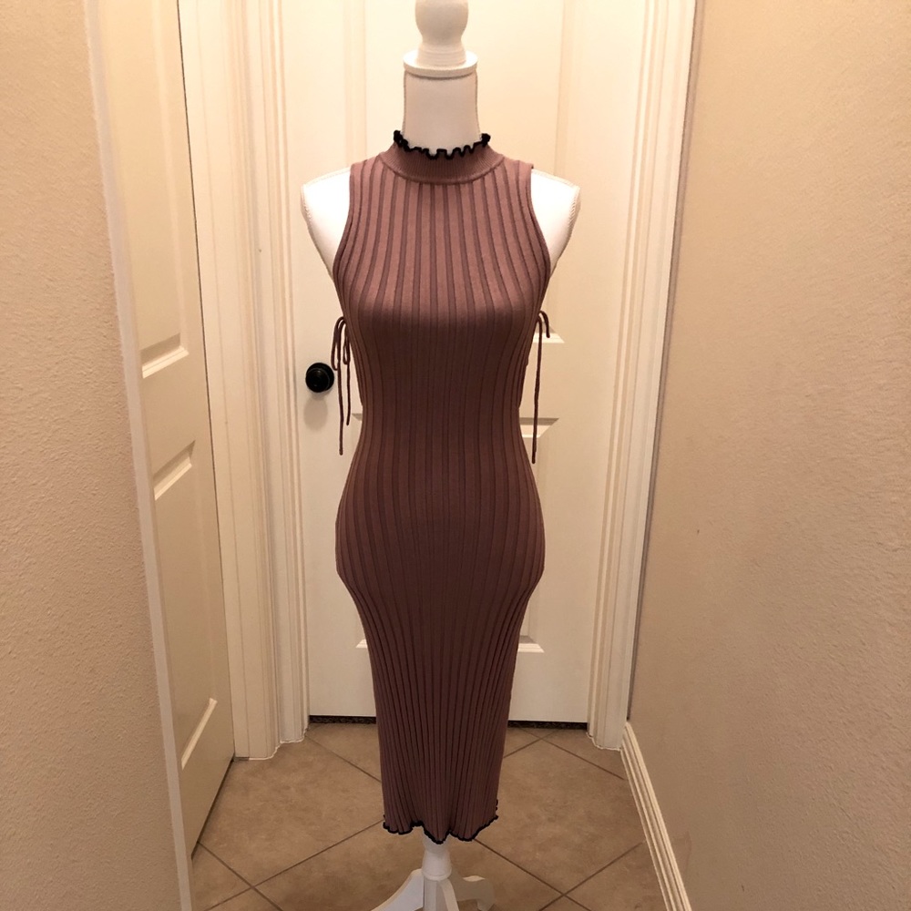NWOT NBD Brand Dusty Rose Maxi Dress XS